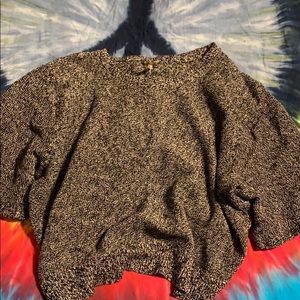 Free people knit short sleeve open back